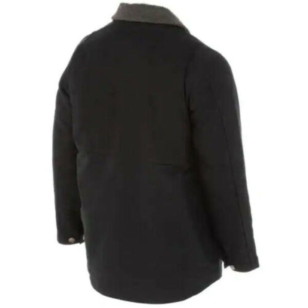 NWT Carhartt Men's Regular Medium Black Cotton Full Swing Chore Coat 102707-001 - Picture 5 of 11